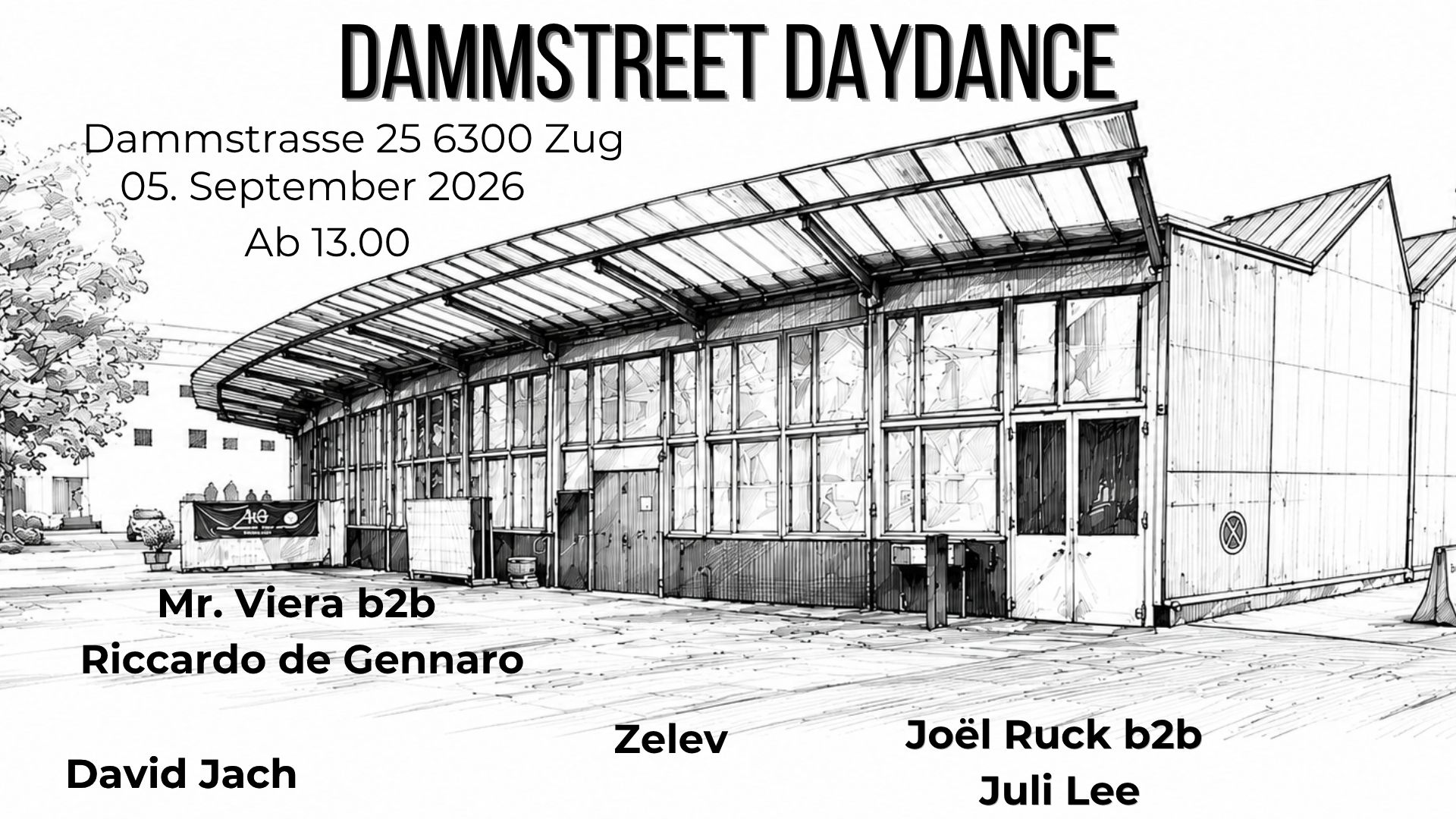 Plakat Dammstreet Daydance in Zug am 05.09.2026